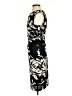 David Meister 100% Polyester Graphic Floral Black Cocktail Dress Size 2 - photo 5
