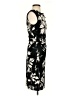 David Meister 100% Polyester Graphic Floral Black Cocktail Dress Size 2 - photo 4