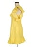 BCBGeneration 100% Polyester Solid Yellow Casual Dress Size 8 - photo 5