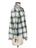DASH Plaid Teal Long Sleeve Button-Down Shirt Size M - photo 4