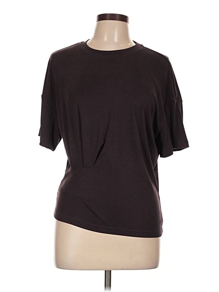 Pre-owned Ogl Short Sleeve Top Black Crew Neck Tops