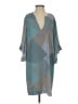 BCBGMAXAZRIA 100% Polyester Argyle Gray Blue Casual Dress Size XXS - photo 1
