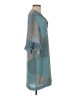 BCBGMAXAZRIA 100% Polyester Argyle Gray Blue Casual Dress Size XXS - photo 4