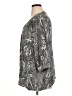 Soirée 100% Rayon Paisley Gray 3/4 Sleeve Blouse Size 1X - photo 5