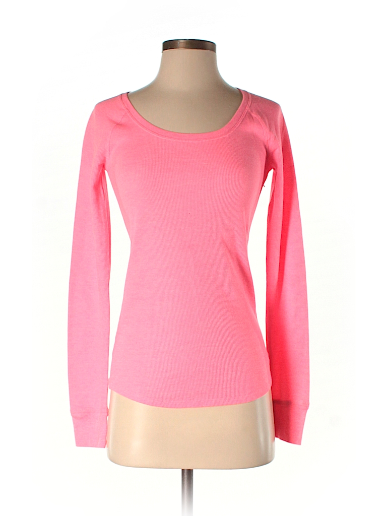 Victoria's Secret Pink Solid Pink Thermal Top Size XS - 50% off | thredUP
