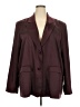 Good American 100% Polyester Solid Burgundy Blazer Size 2XL - photo 1