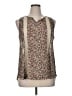 Ember 100% Polyester Tan Sleeveless Blouse Size XL - photo 1