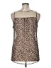 Ember 100% Polyester Tan Sleeveless Blouse Size XL - photo 2