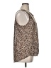 Ember 100% Polyester Tan Sleeveless Blouse Size XL - photo 4