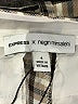 Express x Negin Mersalehi 100% Polyester Houndstooth Ivory Casual Pants Size 4 - photo 4