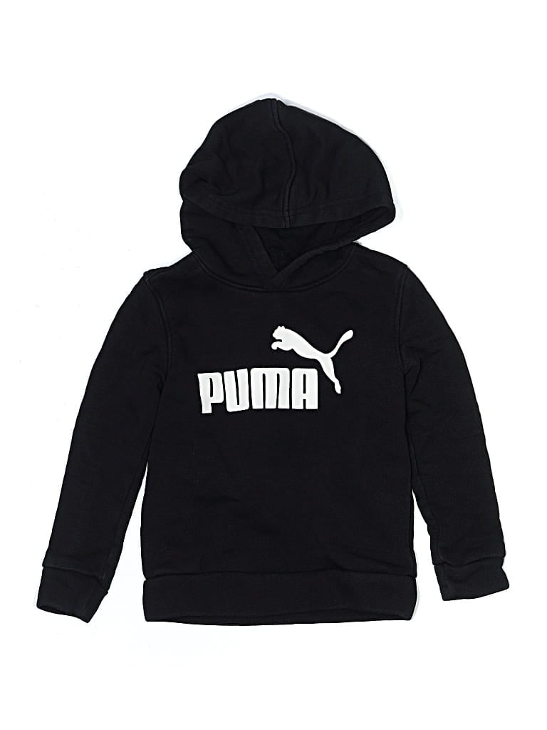 Click to view more detailed imagery on our partner's website Pre-owned Puma Kids' Pullover Hoodie In Black
