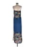 Glam 100% Polyester Blue Casual Dress Size M - photo 2