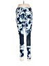 Unbranded Floral Blue Active Pants Size XL - photo 2