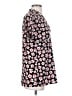 CAbi 100% Polyester Floral Pink Short Sleeve Blouse Size XS - photo 4
