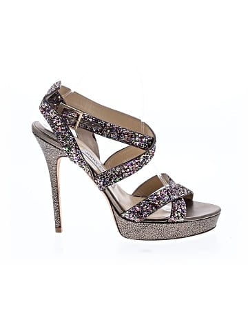 Jimmy Choo Glitter Platform Sandals (view 1)