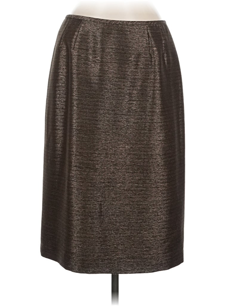 Pre-owned Kasper Formal Skirt In Brown