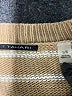 T Tahari Stripes Tan Pullover Sweater Size L - photo 7
