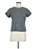 Paraphrase 100% Cotton Gray Short Sleeve Top Size M - photo 1