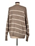 Umgee Stripes Brown Pullover Sweater Size L - photo 2