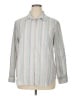 Lee Stripes Silver Long Sleeve Button-Down Shirt Size XL - photo 1