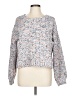 Supplies 100% Polyester Tweed White Pullover Sweater Size L - photo 1