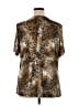Studio 1940 Animal Print Gold Short Sleeve T-Shirt Size 1X - photo 2