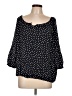 Gap Outlet Polka Dots Black 3/4 Sleeve Blouse Size 12 - photo 1