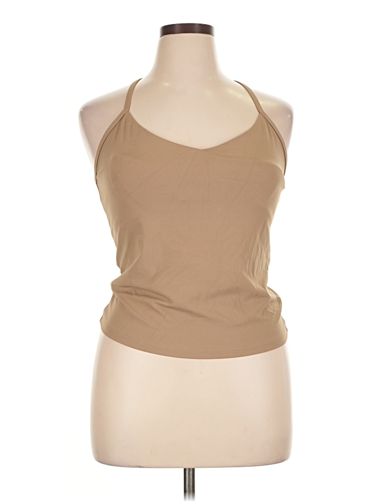 Pre-owned Active By Old Navy Tank Top Tan Halter Neckline Tops In Brown