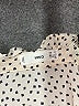 MNG 100% Polyester Polka Dots Ivory Long Sleeve Blouse Size XS - photo 7