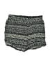 Miss Attitude 100% Rayon Chevron-herringbone Black Shorts Size 7 - photo 1