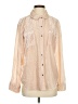Splendid Metallic Ivory Long Sleeve Blouse Size S - photo 1