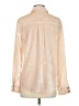 Splendid Metallic Ivory Long Sleeve Blouse Size S - photo 2