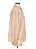 Splendid Metallic Ivory Long Sleeve Blouse Size S - photo 4