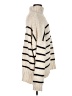 Primark Stripes Ivory Turtleneck Sweater Size M - photo 4