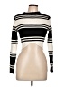 Priceless Stripes Black Turtleneck Sweater Size L - photo 1