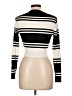 Priceless Stripes Black Turtleneck Sweater Size L - photo 2