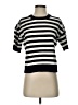 Evereve Stripes Black Pullover Sweater Size S - photo 1