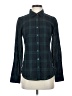 J.Crew Plaid Green Long Sleeve Blouse Size 2 - photo 1