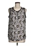 Larry Levine 100% Polyester Black Sleeveless Blouse Size M - photo 1