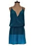 Rory Beca 100% Silk Color Block Teal Blue Romper Size XS - photo 1