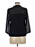 Ann Taylor LOFT Black 3/4 Sleeve Blouse Size M - photo 2