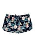 Ekouaer Floral Blue Shorts Size 2X - photo 1