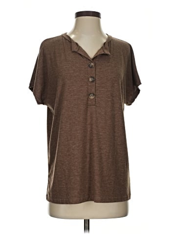 Shein Short Sleeve Henley (view 1)