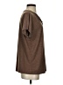 Shein Brown Short Sleeve Henley Size 4 - photo 4
