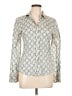 J.Crew Paisley Ivory Tan Long Sleeve Blouse Size L (estimated) - photo 1