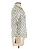 J.Crew Paisley Ivory Tan Long Sleeve Blouse Size L (estimated) - photo 4