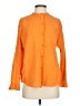 Sundry 100% Cotton Solid Orange Long Sleeve Blouse Size XS (0) - photo 1