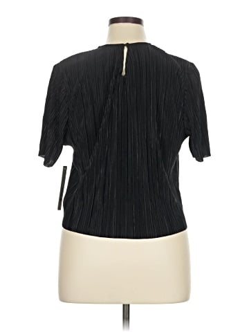 Aqua Short Sleeve Blouse (view 2)