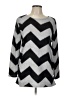 Gamiss Chevron-herringbone Silver Pullover Sweater Size L - photo 1