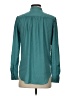 Ann Taylor 100% Polyester Teal Long Sleeve Blouse Size XS - photo 2